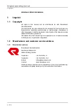 Предварительный просмотр 4 страницы Rosenbauer FX 235 Operation Manual