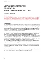 Preview for 4 page of Rosenbauer RESCUE II User Information