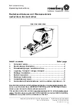 Rosenberg HRE Operating Instructions Manual preview