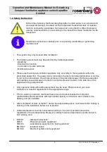 Preview for 4 page of Rosenberg SupraBox Comfort 1100V Operating Instruction