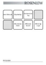 ROSENLEW RFG20200 User Manual preview