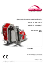 Rosensteiner RED Q Operation And Maintenance Manual, List Of Spare Parts preview