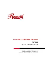 Rosewill HDD RAID RSV-S4-X Quick Installation Manual предпросмотр