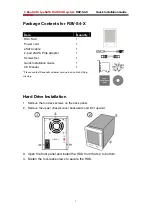 Preview for 2 page of Rosewill HDD RAID RSV-S4-X Quick Installation Manual