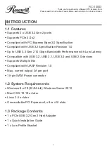 Rosewill RC-20003 Manual preview