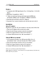 Предварительный просмотр 3 страницы Rosewill RHUB-310B User Manual