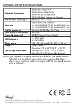 Preview for 4 page of Rosewill RNWA-PoE-4065 Instruction Manual