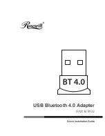 Предварительный просмотр 1 страницы Rosewill RNX-BT402 Quick Installation Manual