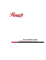 Предварительный просмотр 1 страницы Rosewill RNX-N1 Quick Installation Manual