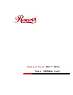 Preview for 1 page of Rosewill RNX-N180PCE Quick Installation Manual