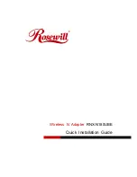 Предварительный просмотр 1 страницы Rosewill RNX-N180UBE Quick Installation Manual