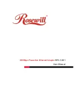 Предварительный просмотр 1 страницы Rosewill RPLC-201 User Manual