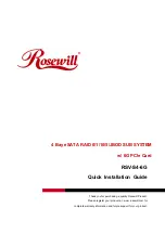 Preview for 1 page of Rosewill RSV-S4-6G Quick Installation Manual