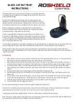 Roshield BLACK CAT RAT TRAP Instructions preview