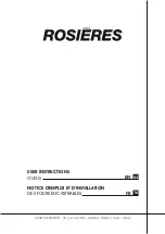 Preview for 1 page of ROSIERES 33703132 User Instructions