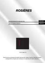 ROSIERES G3 Instruction Manual preview