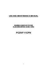 Preview for 11 page of ROSIERES PCDVF11CPN Use And Maintenance Manual