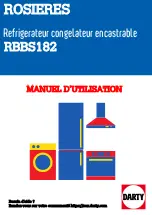 ROSIERES RBBS182 User Manual preview