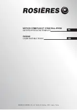 ROSIERES RF462PNI User Instructions preview