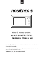 Предварительный просмотр 21 страницы ROSIERES RMG 200 MIN User Instructions