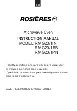 Preview for 2 page of ROSIERES RMG20/1IN User Instructions