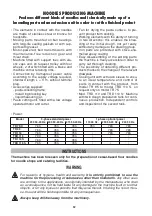 Preview for 7 page of Rosito BisanI TR 110 Operating And Maintenance Manual