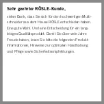 Preview for 2 page of RÖSLE 16272 Manual