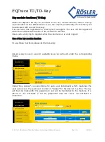 Preview for 17 page of Rosler EQTrace TD Quick Manual