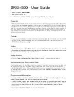 Preview for 3 page of Ross 4500DR-104-07 User Manual