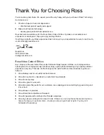 Preview for 2 page of Ross 9259ADR-004-02 User Manual