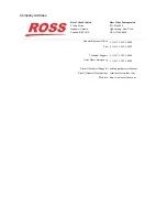 Preview for 5 page of Ross 9259ADR-004-02 User Manual