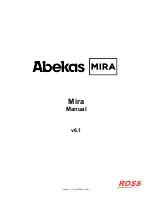 Предварительный просмотр 1 страницы Ross Abekas Mira Manual