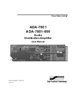 Ross ADA-7801 User Manual предпросмотр