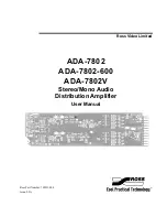 Ross ADA-7802 User Manual предпросмотр