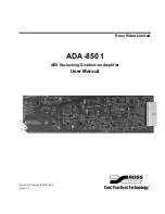 Ross ADA-8501 User Manual предпросмотр