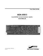 Предварительный просмотр 1 страницы Ross ADA-8503 User Manual