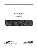 Preview for 1 page of Ross ADC-8733AC User Manual