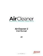 Предварительный просмотр 1 страницы Ross AirCleaner-2 User Manual