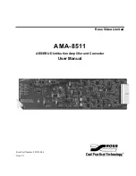 Предварительный просмотр 1 страницы Ross AMA-8511 User Manual