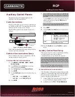 Предварительный просмотр 1 страницы Ross CARBONITE RCP Series Manual