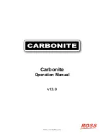 Ross Carbonite Series Operation Manual preview