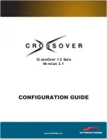 Предварительный просмотр 1 страницы Ross CrossOver 12 Solo Configuration Manual