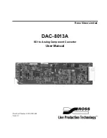 Предварительный просмотр 1 страницы Ross DAC-8013A User Manual