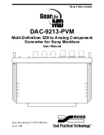 Ross DAC-9213-PVM User Manual предпросмотр