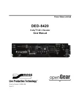 Ross DED-8420 User Manual предпросмотр