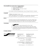 Предварительный просмотр 2 страницы Ross FSU-8032A Upgrade Manual