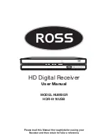 Ross HDR-6110USB User Manual предпросмотр