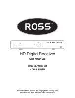 Ross HDR-8130USB User Manual preview