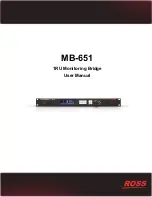 Ross MB-651 User Manual предпросмотр