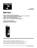 Ross MCSE Series Operating Instructions Manual preview